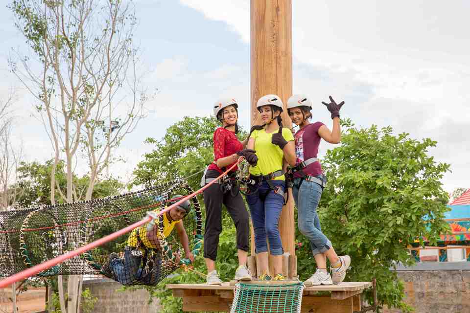 Get Ready for Non-Stop Fun! Thrill, laughter, and fearless fun at Sahas Adventure Park.